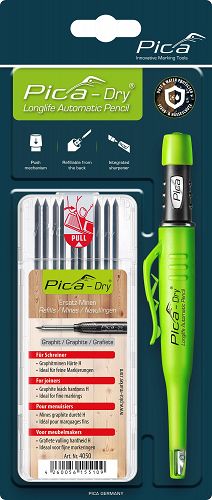 Ołówek Znacznik Grafit 3030 Pica Dry + wkłady 4050 PICA MARKER 30405