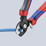 Nożyce ze sprężyną do Cięcia Kabli Cu i Al KNIPEX 95 22 165 - 4