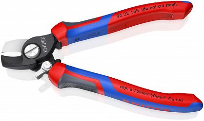 Nożyce ze sprężyną do Cięcia Kabli Cu i Al KNIPEX 95 22 165
