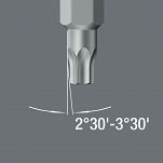 Bit TORX 30 x 25mm część robocza stożkowa WERA 867/1 Z WEDGE WERA 05066475001 - 2