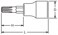 Nasadka M8 trzpieniowa Ribe 140 KOKEN - 2