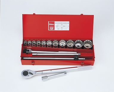 Zestaw kluczy nasadowych w kasecie 16 KOKEN