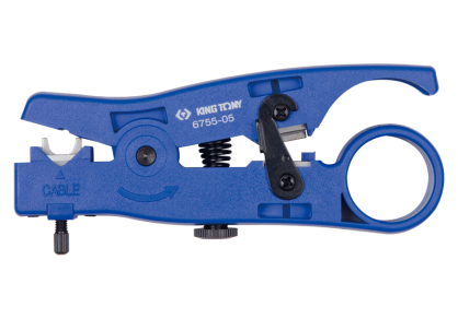 Ściągacz izolacji do przewodów sieciowych UTP/STP (2.6 - 8.0mm) i telefonicznych (RJ-45, RJ-11/12)  KING TONY 6755-05