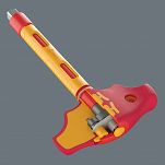 Adapter z rękojeścią poprzeczną 410 i VDE B RA izolowany VDE z funkcja grzechotki do kluczy nasadowych 3/8