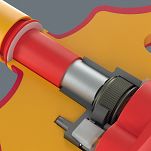 Adapter z rękojeścią poprzeczną 410 i VDE B RA izolowany VDE z funkcja grzechotki do kluczy nasadowych 3/8