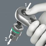 Grzechotka Zyklop Metal z przekładanym zabierakiem 1/2