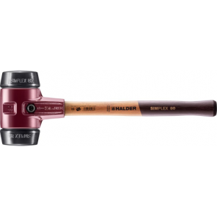 Młotek z miękkim bijakiem SIMPLEX, gumowy 80mm HALDER 3002.080