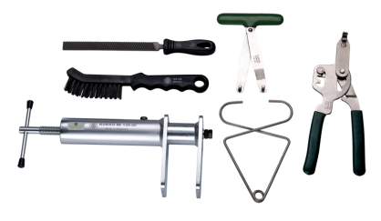 Zestaw narzędzi do zacisków hamulców tarczowych KUKKO 126-10