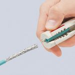 Ściągacz z kabli przewodów UTP i STP KNIPEX 16 65 125 SB - 5