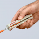 Ściągacz z kabli przewodów UTP i STP KNIPEX 16 65 125 SB - 2