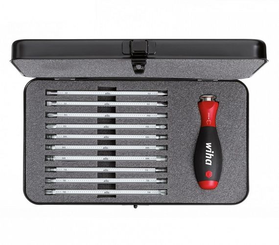 Wkrętak z trzonami wymiennymi zestaw SYSTEM 6 (pł. PH, PZ, TX, Imbus) 11-cz. 00623 WIHA