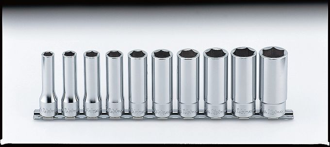 Zestaw nasadek 10mm-22mm dwunastokątnych długich KOKEN
