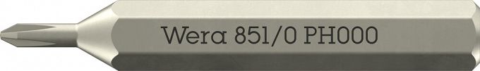 Bity 851/0 Micro do śrub Phillips-Recess, PH 000 x 30 mm WERA 05058119001