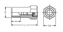 Wkrętak do trzpieni gwintowanych 20x2.5mm KOKEN - 2