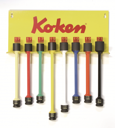 Zestaw adapterów wydłużonych z elementem skrętnym 8szt. KOKEN