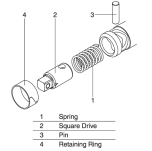 Zestaw naprawczy do wkrętarek udarowych 3/4″ z serii 3112 KOKEN - 2
