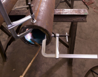 Ścisk śrubowy ślusarski stalowy 160/80mm GZ z pokrętłem BESSEY GZ16K - 3