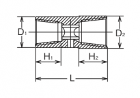 Nasadka udarowa dwustronna 1/2