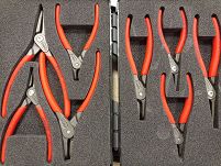 Szczypce segera do pierścieni osadczych zestaw KNIPEX 00 21 25 - 2