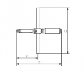 Klucz krzyżakowy, przesuwny 1/2