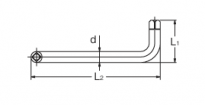 Klucz z podwójnym kwadratem 8Sx10S dł. 230mm KOKEN - 2