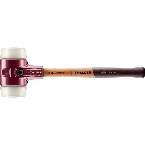 Młotek z miękkim bijakiem SIMPLEX, nylonowy 80mm HALDER 3008.080