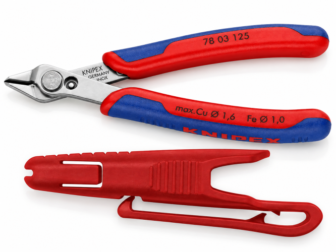 Zestaw szczypce do precyzyjnego cięcia Super Knips 78 03 125 + kabura 78 09 LE KNIPEX 145519