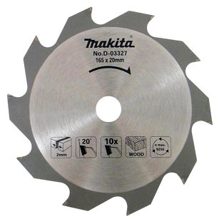 Tarcza 165x20 Z10 tnąca drewno Standard MAKITA D-03327
