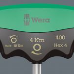 Wkrętak śrubokręt dynamometryczny z ustawioną wartością 4 Nm SW 4.0 WERA 05005080001 - 7