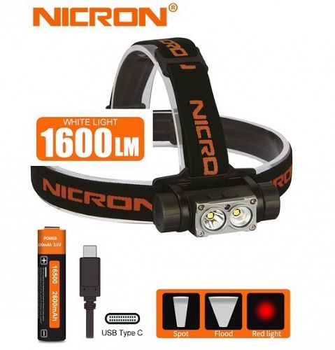 Latarka czołowa Nicron 49NH35 1600 lum NICRON