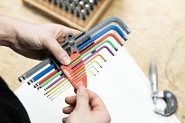 Klucze imbusowe z kulką kolorowe trzpieniowe ProStar 9cz. w kolorze luminescencyjnym WIHA 46555 - 3