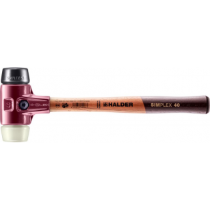 Młotek z miękkim bijakiem SIMPLEX, obuch gumowy/ nylonowy 40mm HALDER 3028.040