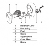 Zestaw naprawczy do grzechotki 1/4″ z serii 2725Z/ 2726Z KOKEN - 2