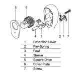Zestaw naprawczy do grzechotki 1/4″ z serii 2725Z/ 2726Z KOKEN - 2