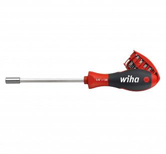 Magnetyczny wkrętak śrubokręt z magazynkiem bitów TORX® z 8 bitami, 1/4” w opakowaniu blistrowym 33008 WIHA