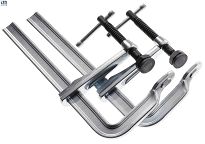 Ścisk śrubowy ślusarski 1500/140mm wzmocniony SGM BESSEY SG150M - 2