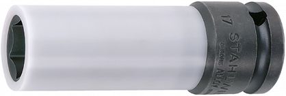 Klucz do nakrętek kół 1/2" 21 mm, z ochronną tuleją z tw.sztucznego 2309 K 21 STAHLWILLE 23091221