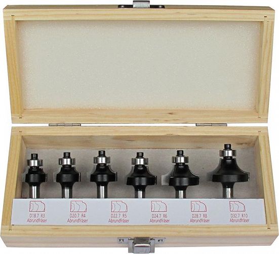 Zestaw frezow okrągłych 6szt. FORTIS 4317784769068