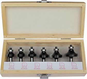 Zestaw frezow okrągłych 6szt. FORTIS 4317784769068