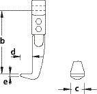 Ramię wymienne do ściągania B 300 mm GEDORE 1123947 106/B-300-N - 2