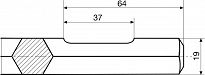 Dłuto łopatkowe 6-kątny 19 mm RENNSTEIG 203 45002 - 3