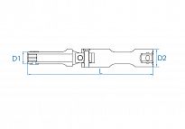Nasadka z przegubem 3/8