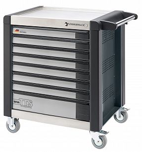 Wózek warsztatowy TTS 8-szuflad antracytowy z Nakładkami, 1000x1024x 652 mm; max obciążenie: 40kg na szufladę; 1400 kg na Wózek 98/VA8 A STAHLWILLE 81200112