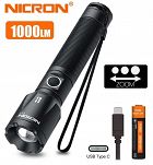 Latarka ręczna 1000 lum, zoom NICRON - 3