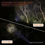 Latarka ręczna 1000 lum, zoom NICRON - 9