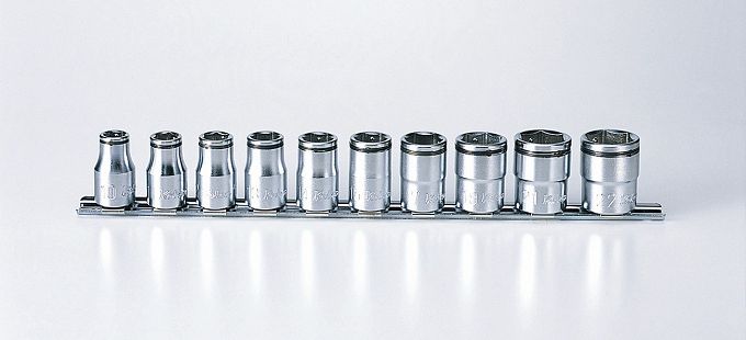 Zestaw nasadek 10mm-22mm sześciokątnych z funkcją przytrzymywania KOKEN