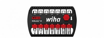Zestaw bitów BitBuddy®, bit TY 49 mm Pozidriv, TORX® 7-cz. 1/4" w kasecie 42118 WIHA