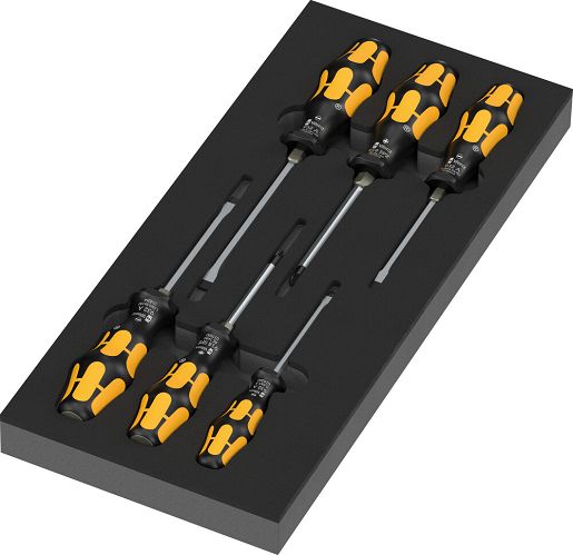 Wkładka piankowa 97113 z wkrętakami do pobijania Kraftform Seria 900 Set 2, 7 części WERA 05150171001
