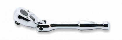 Grzechotka 1/4" 20 zębów łamana z przełącznikiem uchwyt polerowany krótka KOKEN