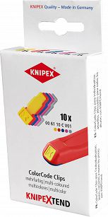 Klipsy Color MIX KNIPEXTEND (10 szt.) KNIPEX 00 61 10 C V01